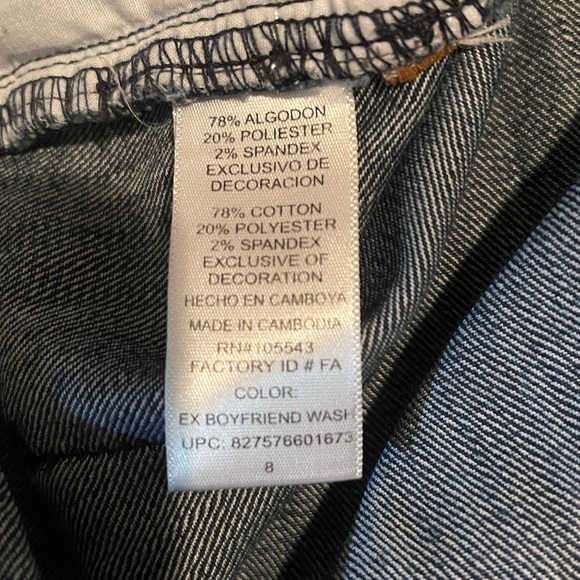 EUC size 8 Daisy Fuentes skinny jeans - Picture 4 of 4